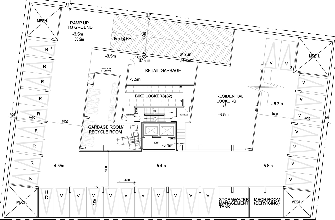 Floor plan for project from page 2 of the file 'D02-02-13-0116 Floor Plans'