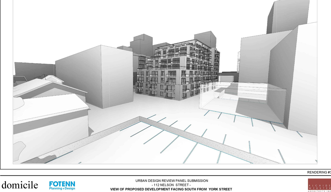 Rendering of building from page 19 of the file '2017-12-13 - Design Brief - D02-02-17-114'
