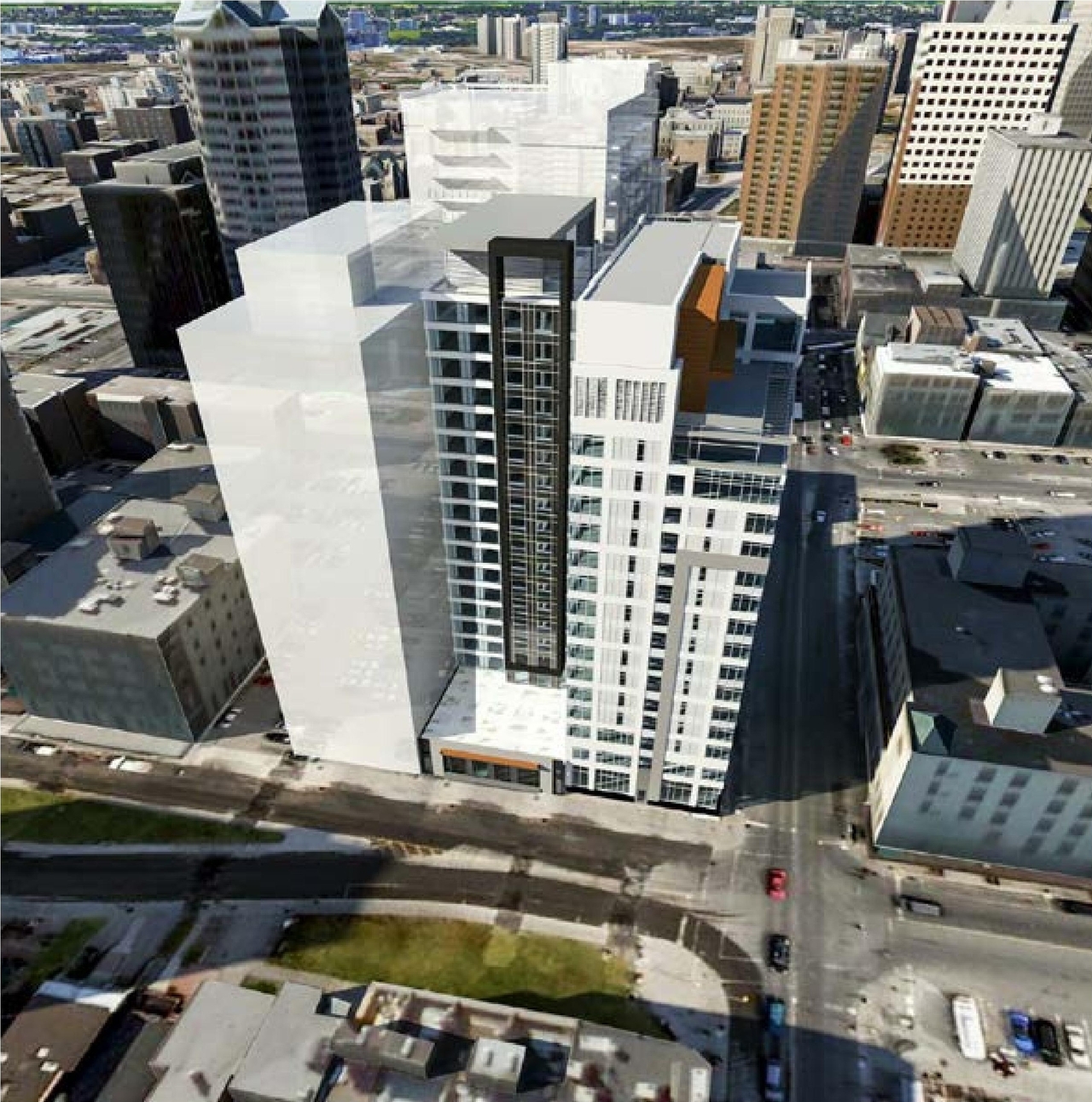 Rendering of building from page 24 of the file '2018_06_07_Urban Design Review Panel Submission'