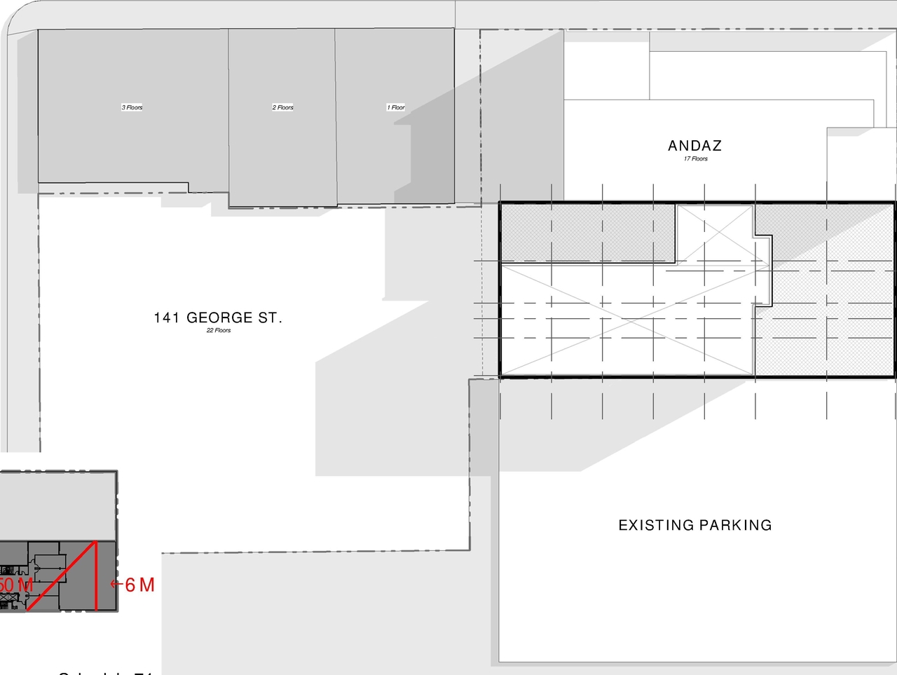 Construction site plan for project from page 5 of the file '2018_04_23 - Design Brief - D02-02-18-0038'