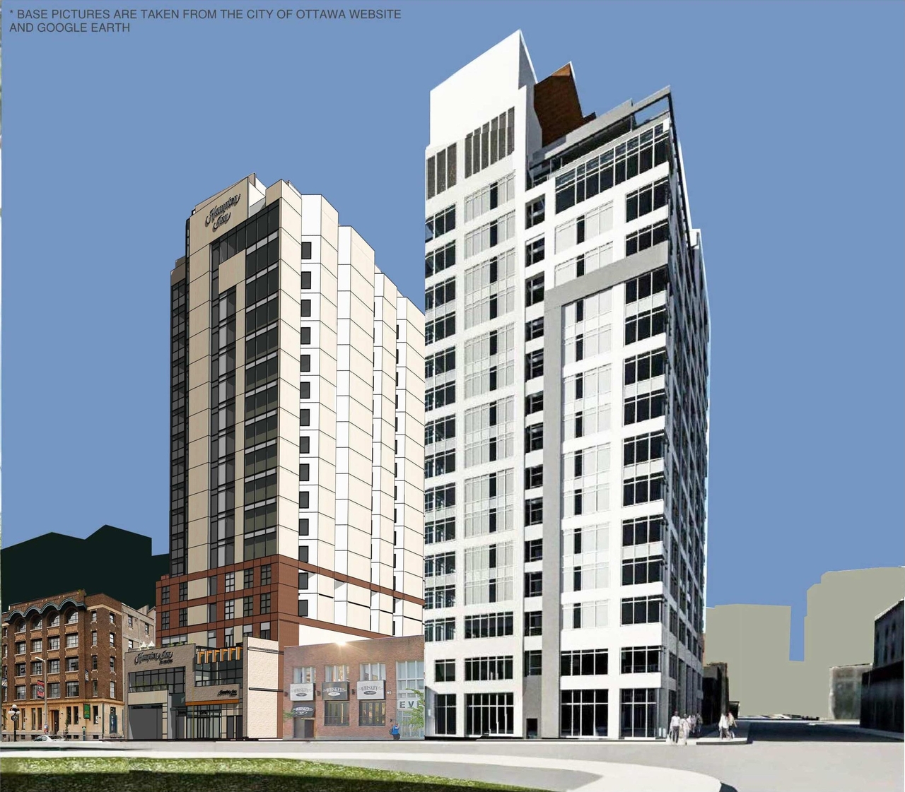 Rendering of building from page 12 of the file '2018_07_27 - Design Brief - D02-02-18-0071'