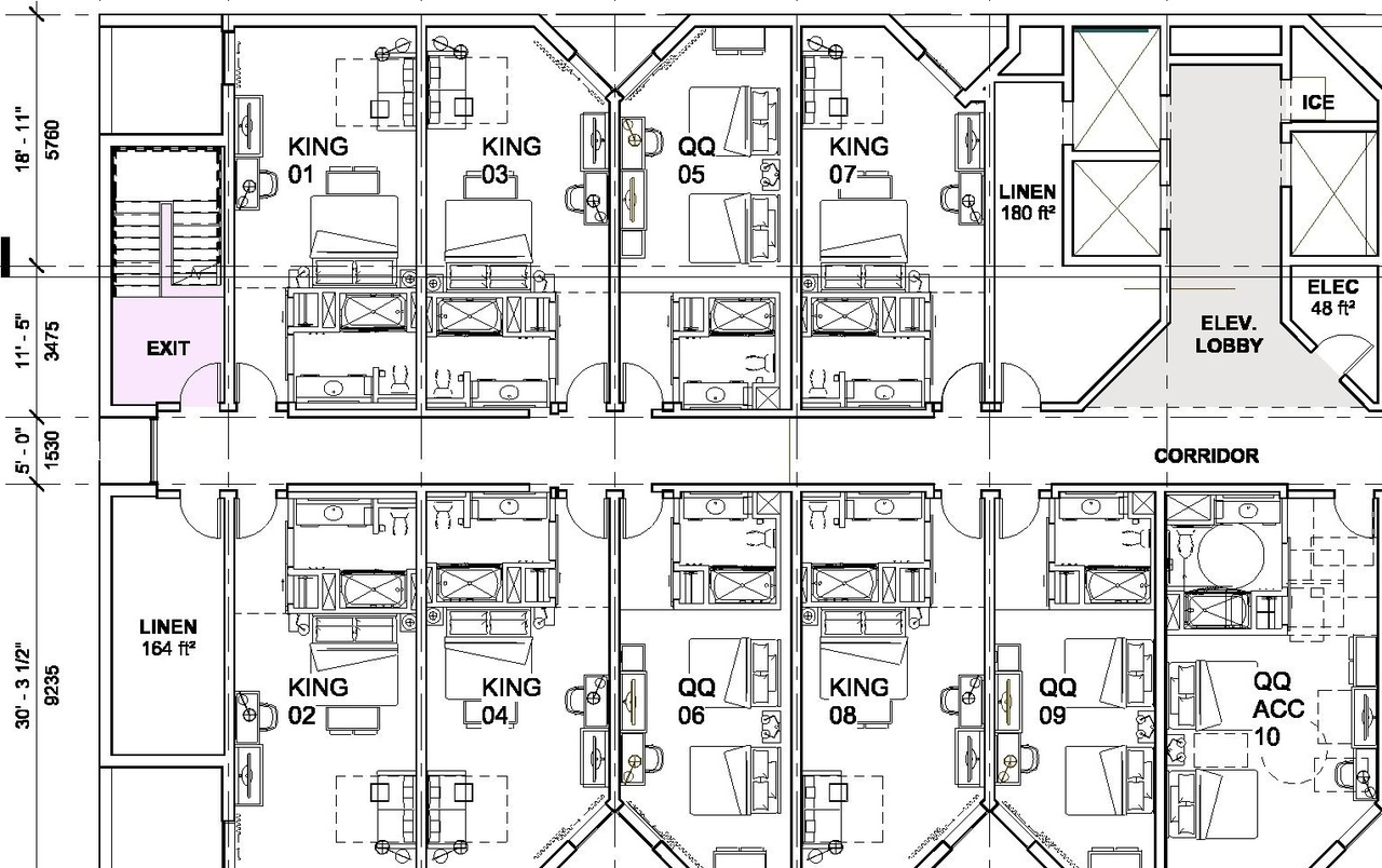 Construction site plan for project from page 9 of the file '2018_07_27 - Design Brief - D02-02-18-0071'