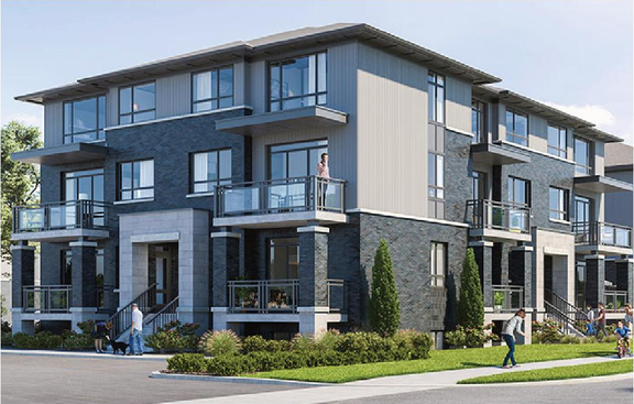 Rendering of building from page 26 of the file '2021-06-23 - Urban Design - D02-02-19-0123'