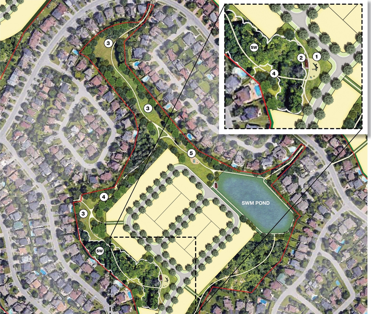 Construction site plan for project from page 30 of the file '2021-06-23 - Urban Design - D02-02-19-0123'