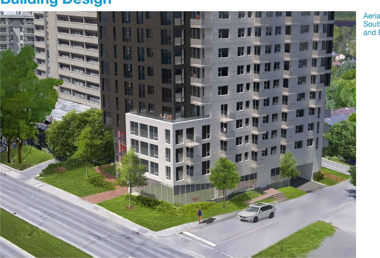 Rendering of building from page 15 of the file '07-03-20- Applicant UDRP Presentation- D02-02-20-0030'