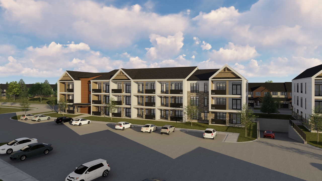 Rendering of building from page 3 of the file '2020-10-13 - Condominium Renderings - D02-02-20-0097'