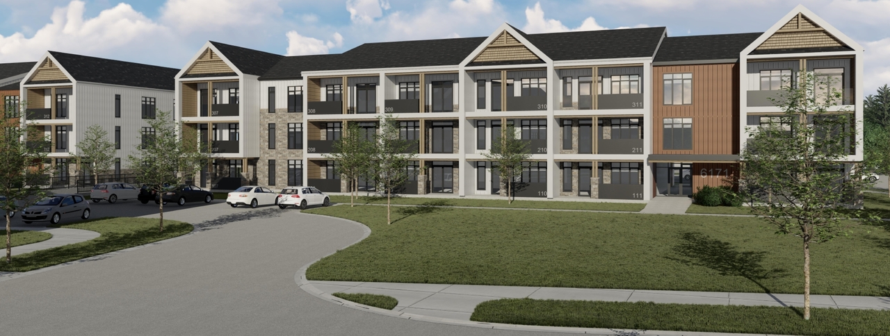 Rendering of building from page 5 of the file '2020-10-13 - Condominium Renderings - D02-02-20-0097'