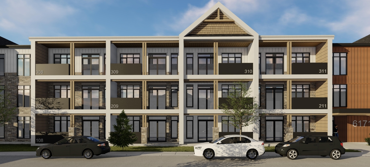 Rendering of building from page 9 of the file '2020-10-13 - Condominium Renderings - D02-02-20-0097'