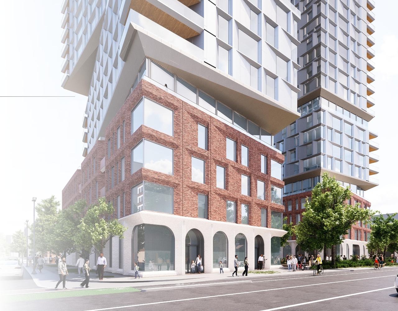 Rendering of building from page 2 of the file '2025-09-03 - SDRP Design Brief - Package 3 - D02-02-20-0101'