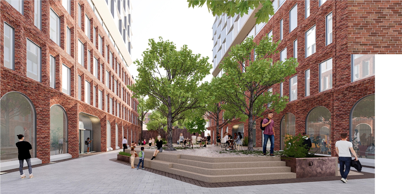 Rendering of building from page 18 of the file '2025-12-04 - Design Brief - D02-02-20-0101'