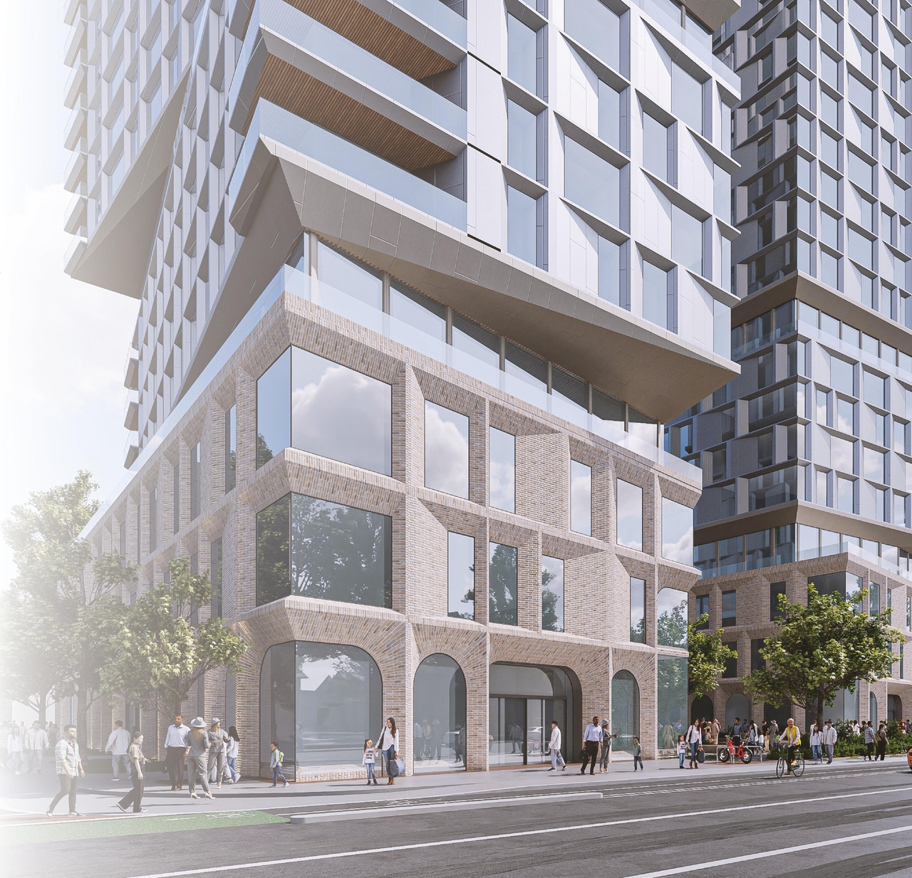 Rendering of building from page 2 of the file '2025-02-24 - Design Brief Appendix - D01-01-20-0019 & D02-02-20-0101'