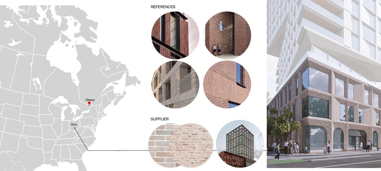 Rendering of building from page 68 of the file '2025-02-24 - Design Brief - D01-01-20-0019 & D02-02-20-0101'