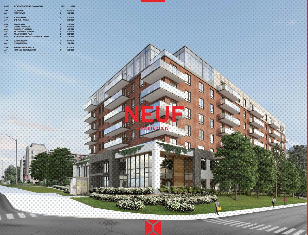 Rendering of building from page 1 of the file '2023-01-09 - Site & Floor Plans - D02-02-21-0008'