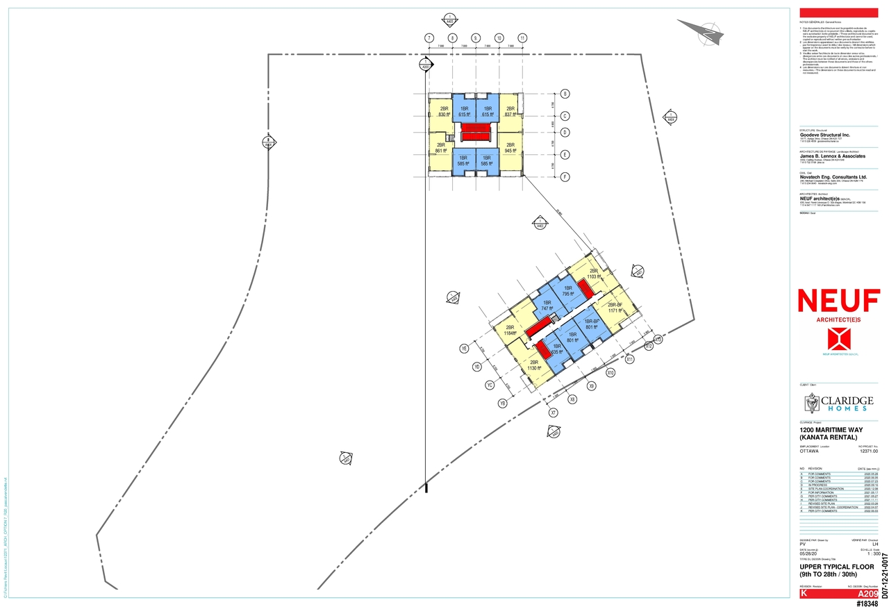 Construction site plan for project from page 10 of the file '2022-07-26 - Parking Levels and Floor Plans - D02-02-21-0009'