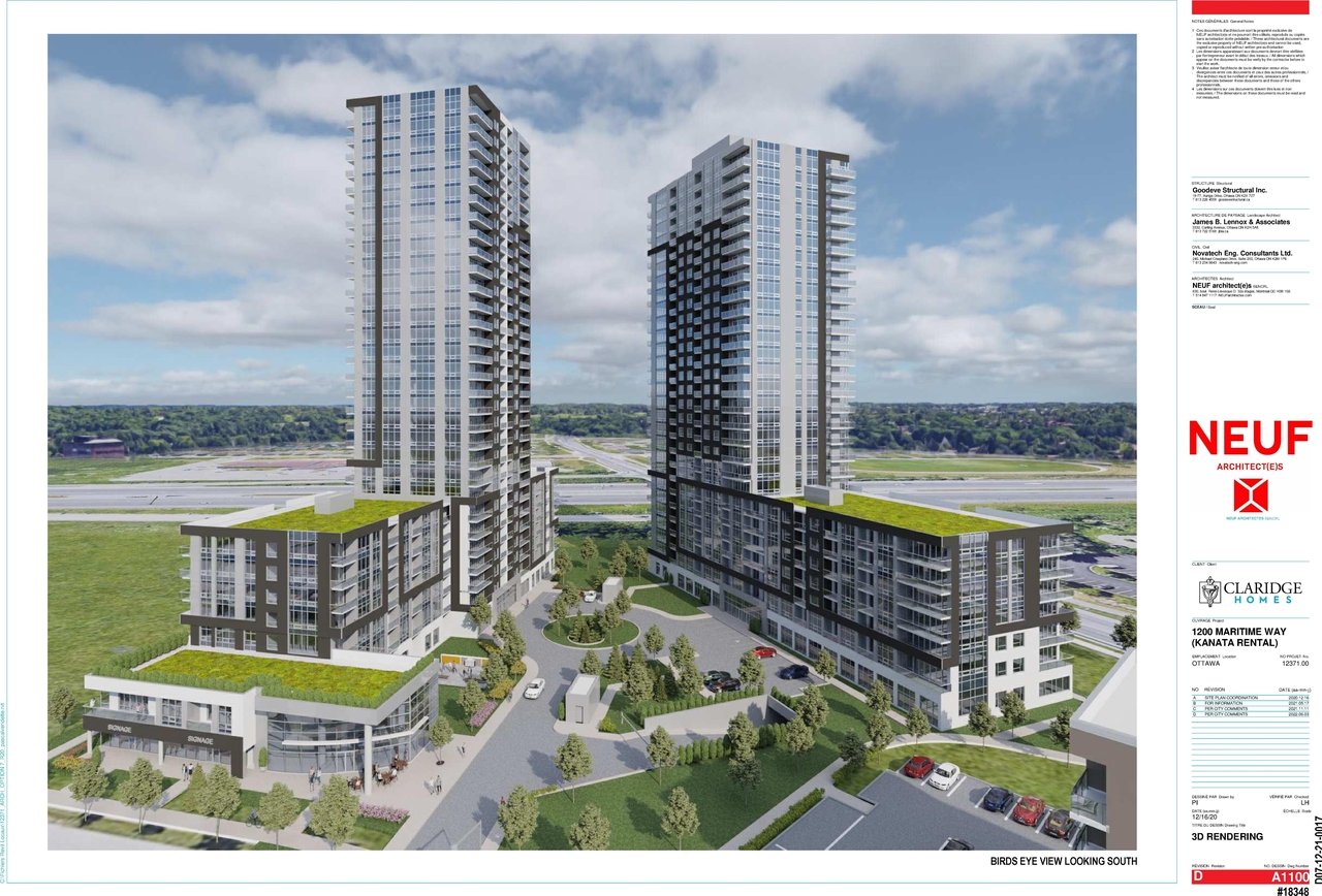 Rendering of building from page 22 of the file '2022-07-26 - Parking Levels and Floor Plans - D02-02-21-0009'