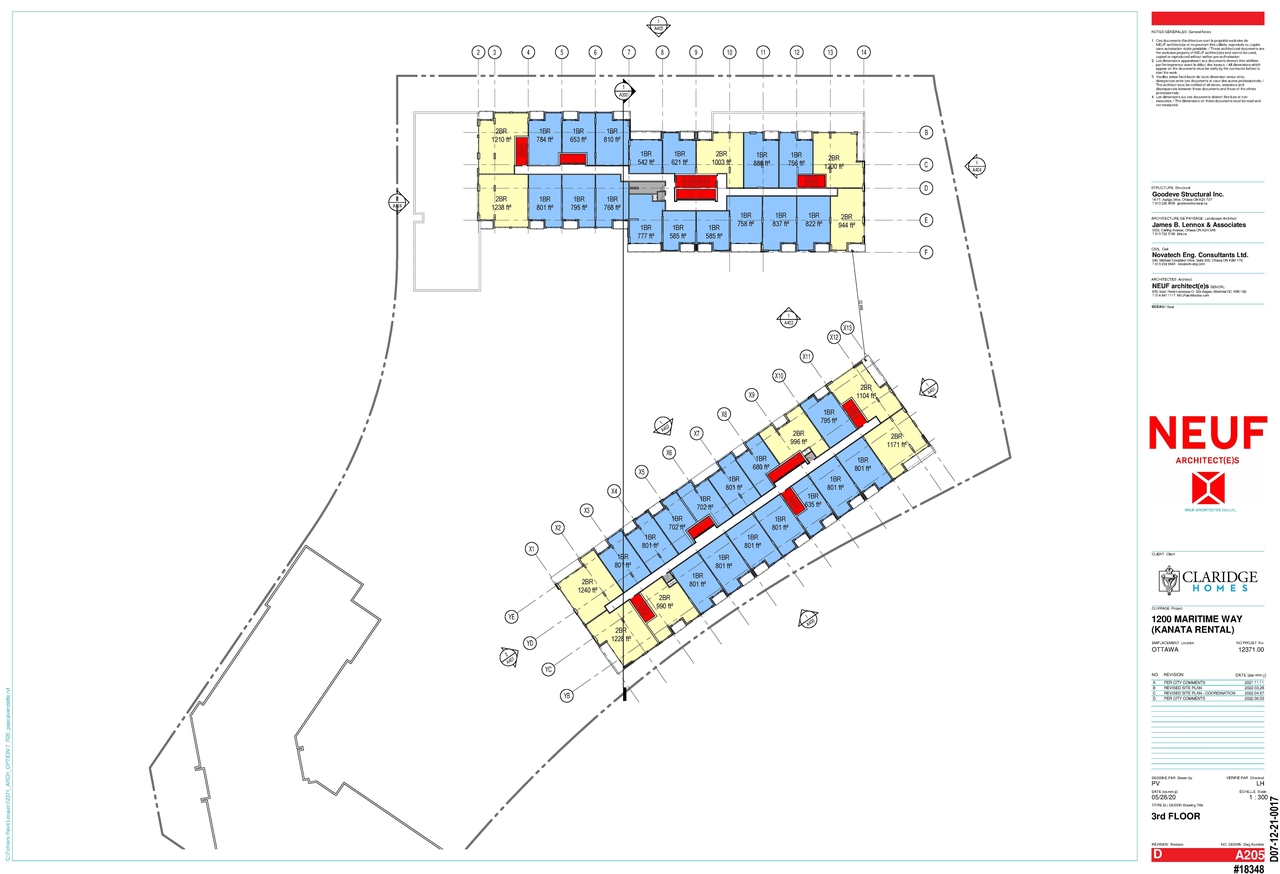 Construction site plan for project from page 7 of the file '2022-07-26 - Parking Levels and Floor Plans - D02-02-21-0009'