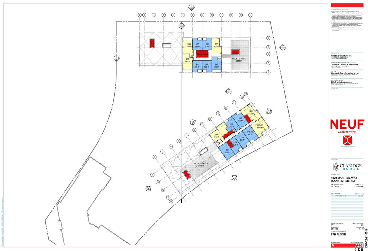 Construction site plan for project from page 9 of the file '2022-07-26 - Parking Levels and Floor Plans - D02-02-21-0009'