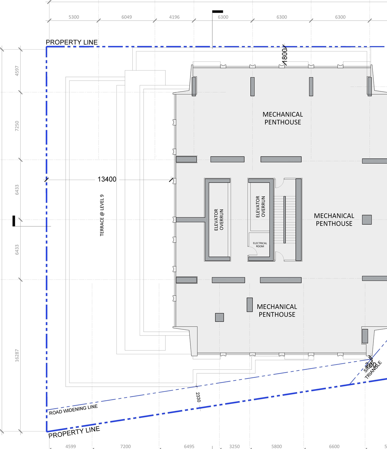 Construction site plan for project from page 18 of the file '2023-05-05 - Statistics, Floor, Sections, Elevations, Views Plans - D02-02-21-0045'
