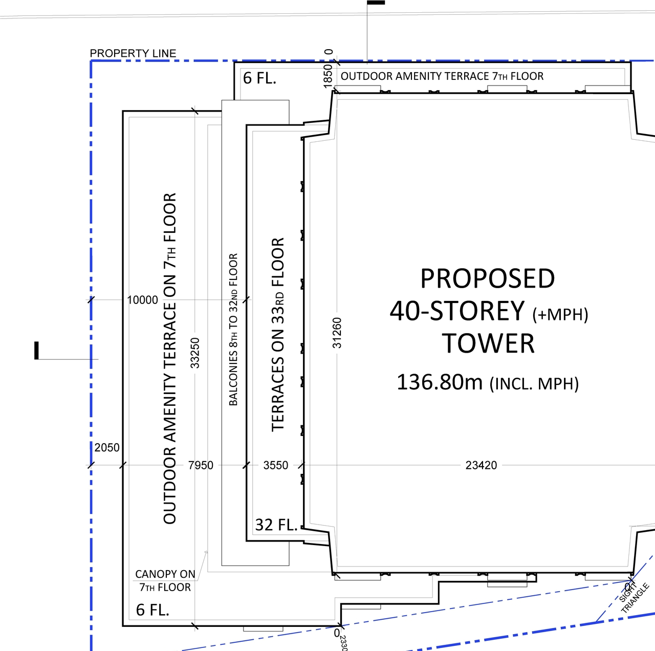 Construction site plan for project from page 19 of the file '2023-05-05 - Statistics, Floor, Sections, Elevations, Views Plans - D02-02-21-0045'