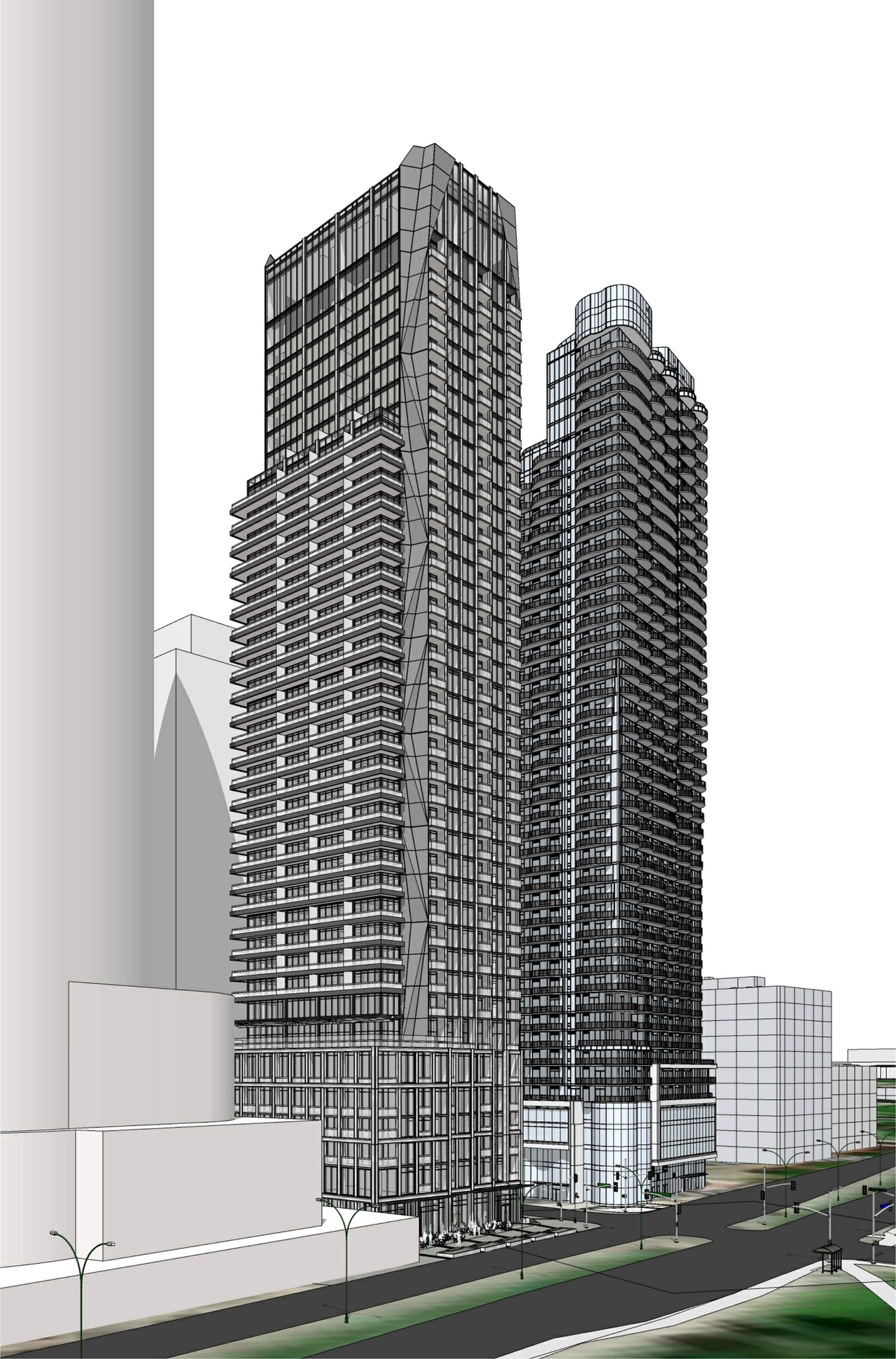Rendering of building from page 27 of the file '2023-05-05 - Statistics, Floor, Sections, Elevations, Views Plans - D02-02-21-0045'