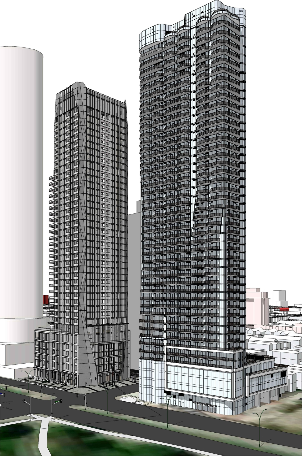 Rendering of building from page 27 of the file '2023-05-05 - Statistics, Floor, Sections, Elevations, Views Plans - D02-02-21-0045'