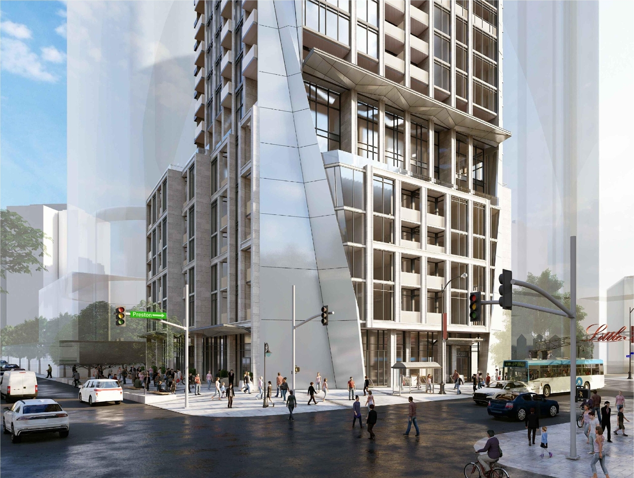 Rendering of building from page 3 of the file '2023-05-05 - Statistics, Floor, Sections, Elevations, Views Plans - D02-02-21-0045'