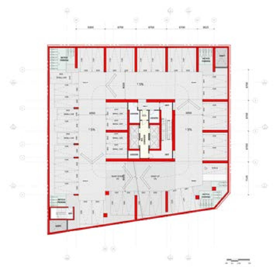 Floor plan for project from page 28 of the file '2021-07-23 - Planning Rationale and Design Brief - D02-02-21-0045'