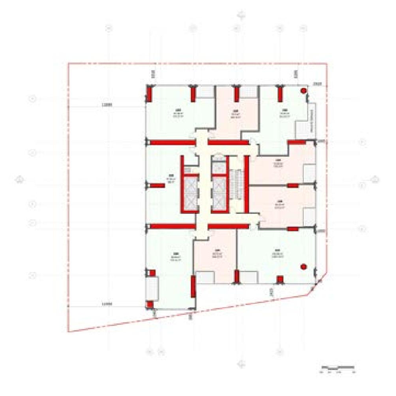 Floor plan for project from page 31 of the file '2021-07-23 - Planning Rationale and Design Brief - D02-02-21-0045'