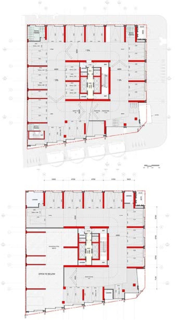 Construction site plan for project from page 48 of the file '2021-07-23 - Planning Rationale and Design Brief - D02-02-21-0045'