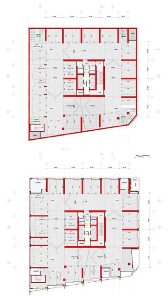 Floor plan for project from page 48 of the file '2021-07-23 - Planning Rationale and Design Brief - D02-02-21-0045'