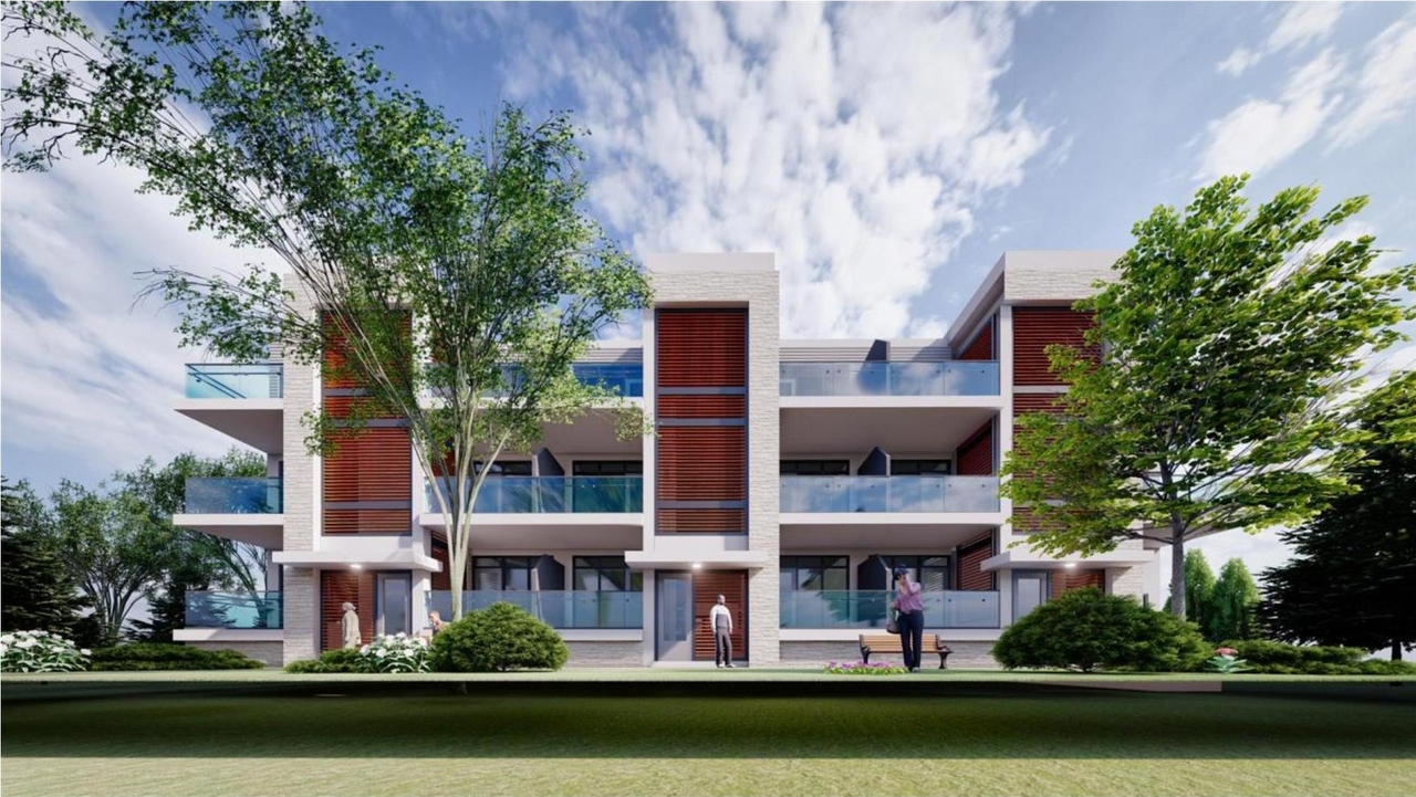 Rendering of building from page 11 of the file '2021-06-16 - Design Brief - D02-02-21-0055'