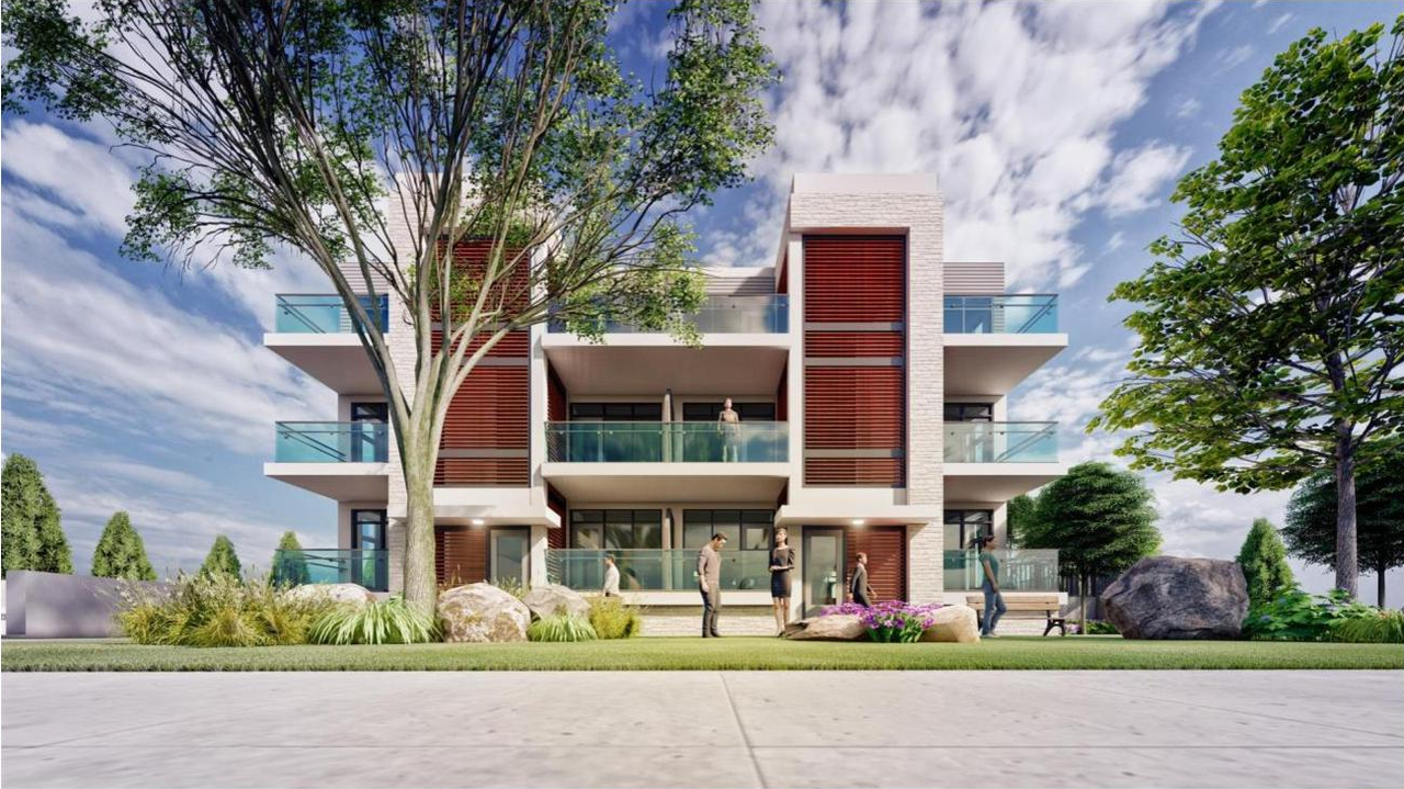 Rendering of building from page 14 of the file '2021-06-16 - Design Brief - D02-02-21-0055'