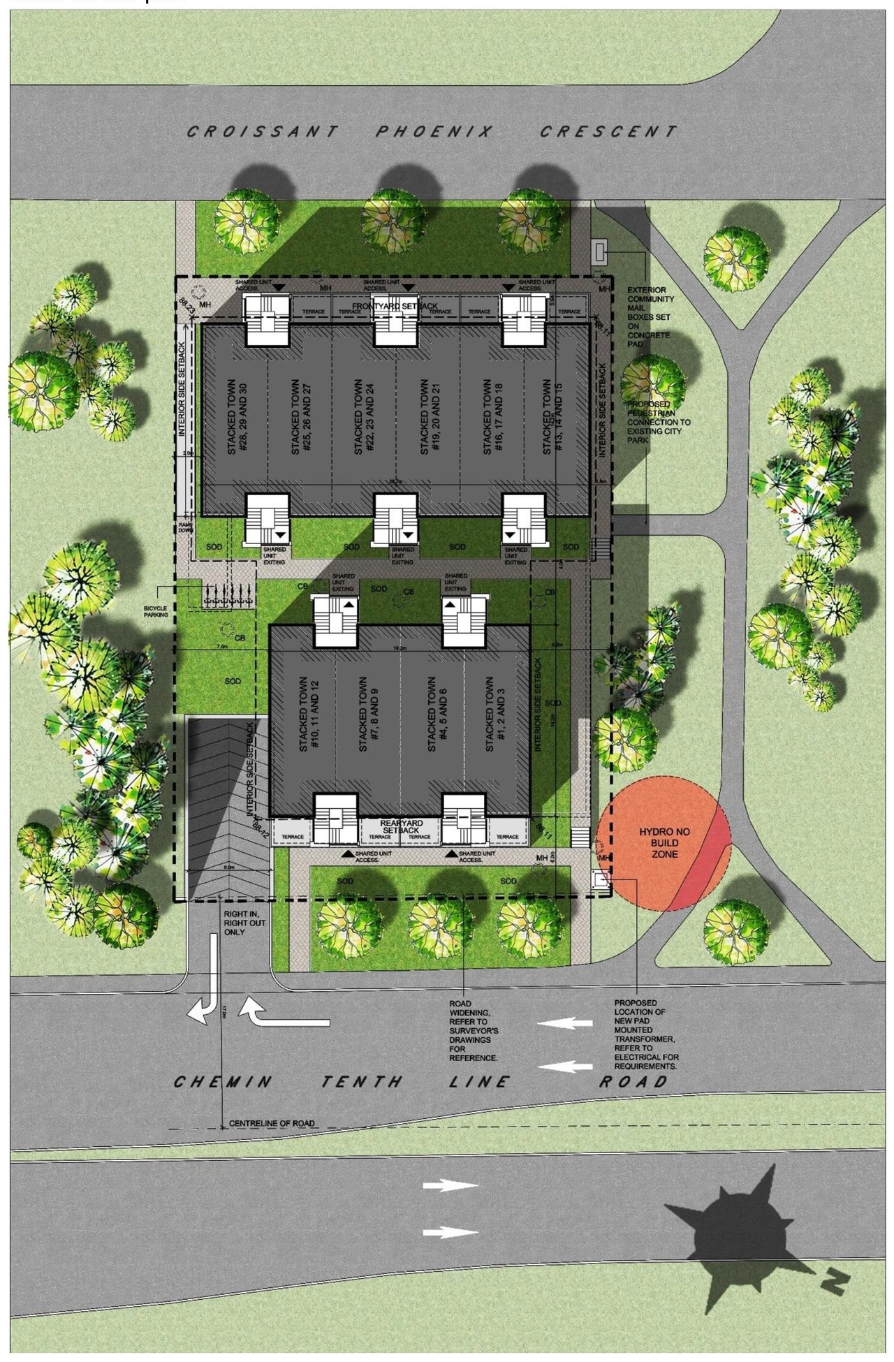 Construction site plan for project from page 16 of the file '2021-06-16 - Design Brief - D02-02-21-0055'