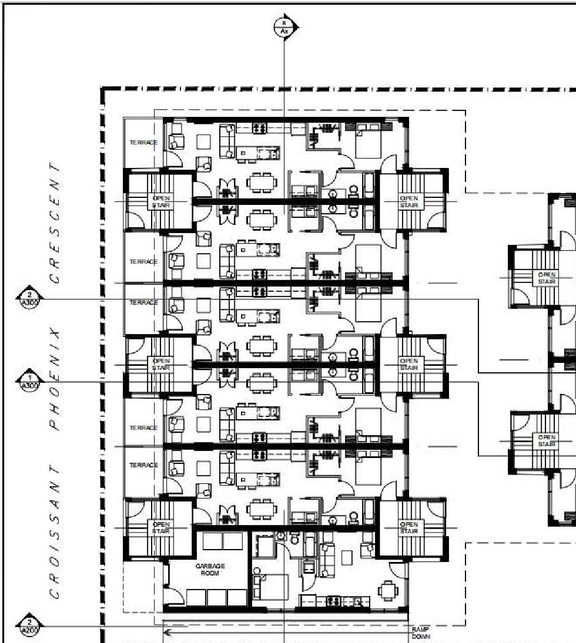 Floor plan for project from page 18 of the file '2021-06-16 - Design Brief - D02-02-21-0055'
