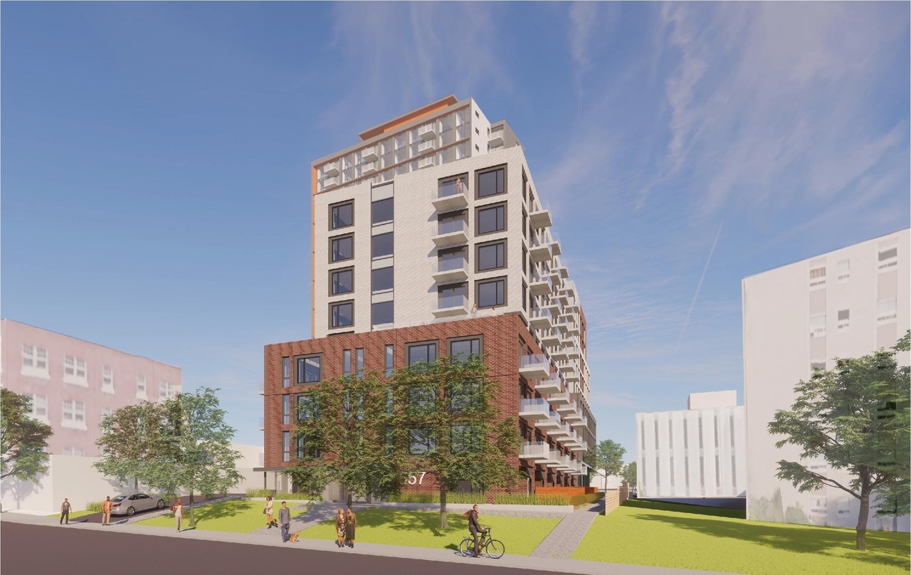 Rendering of building from page 10 of the file '2022-12-29 - Perspectives - D02-02-21-0068'