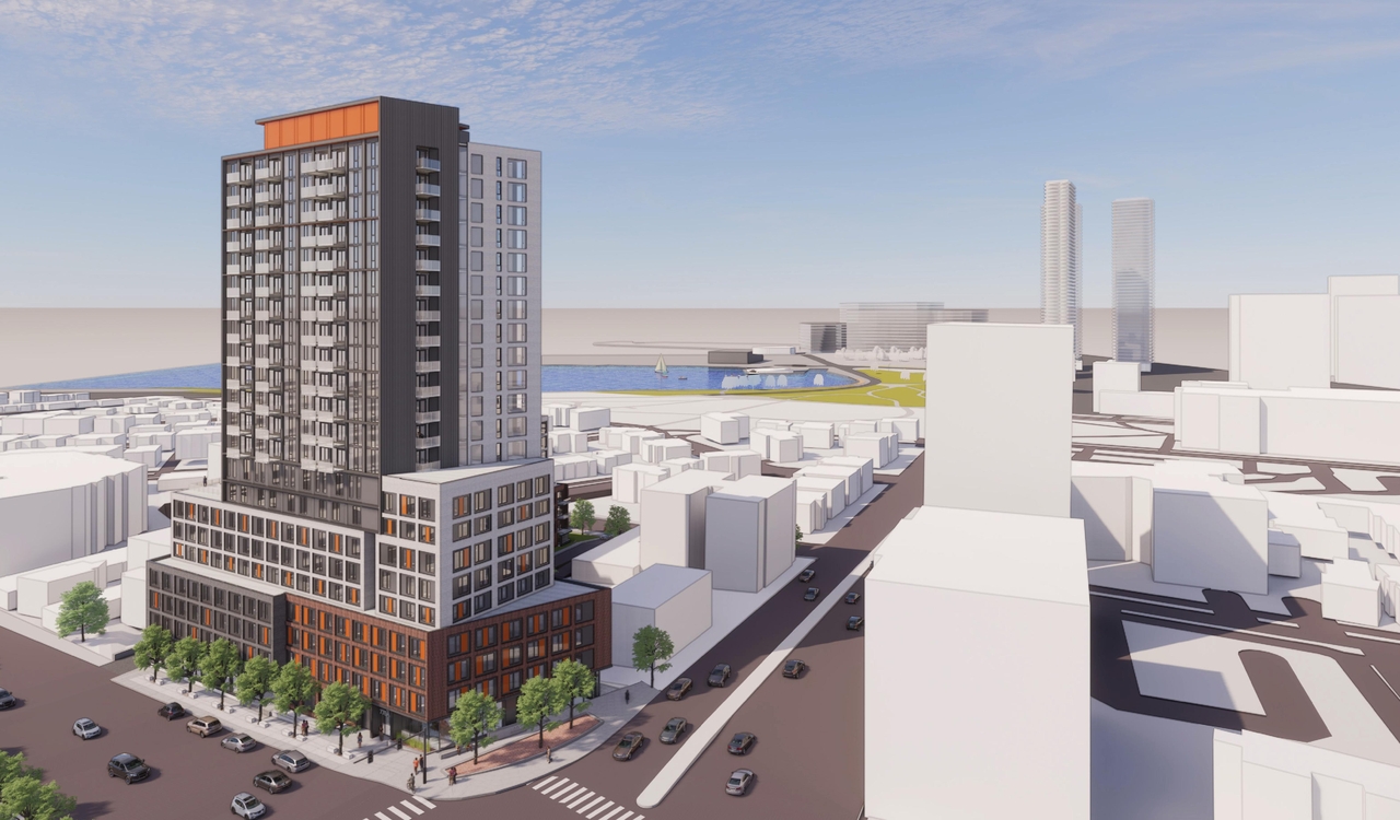 Rendering of building from page 3 of the file '2022-12-29 - Perspectives - D02-02-21-0068'