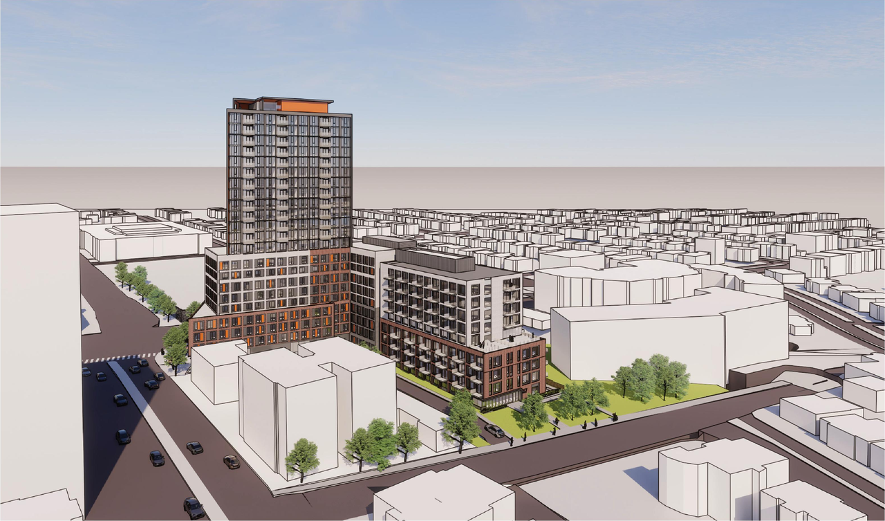 Rendering of building from page 7 of the file '2022-12-29 - Perspectives - D02-02-21-0068'