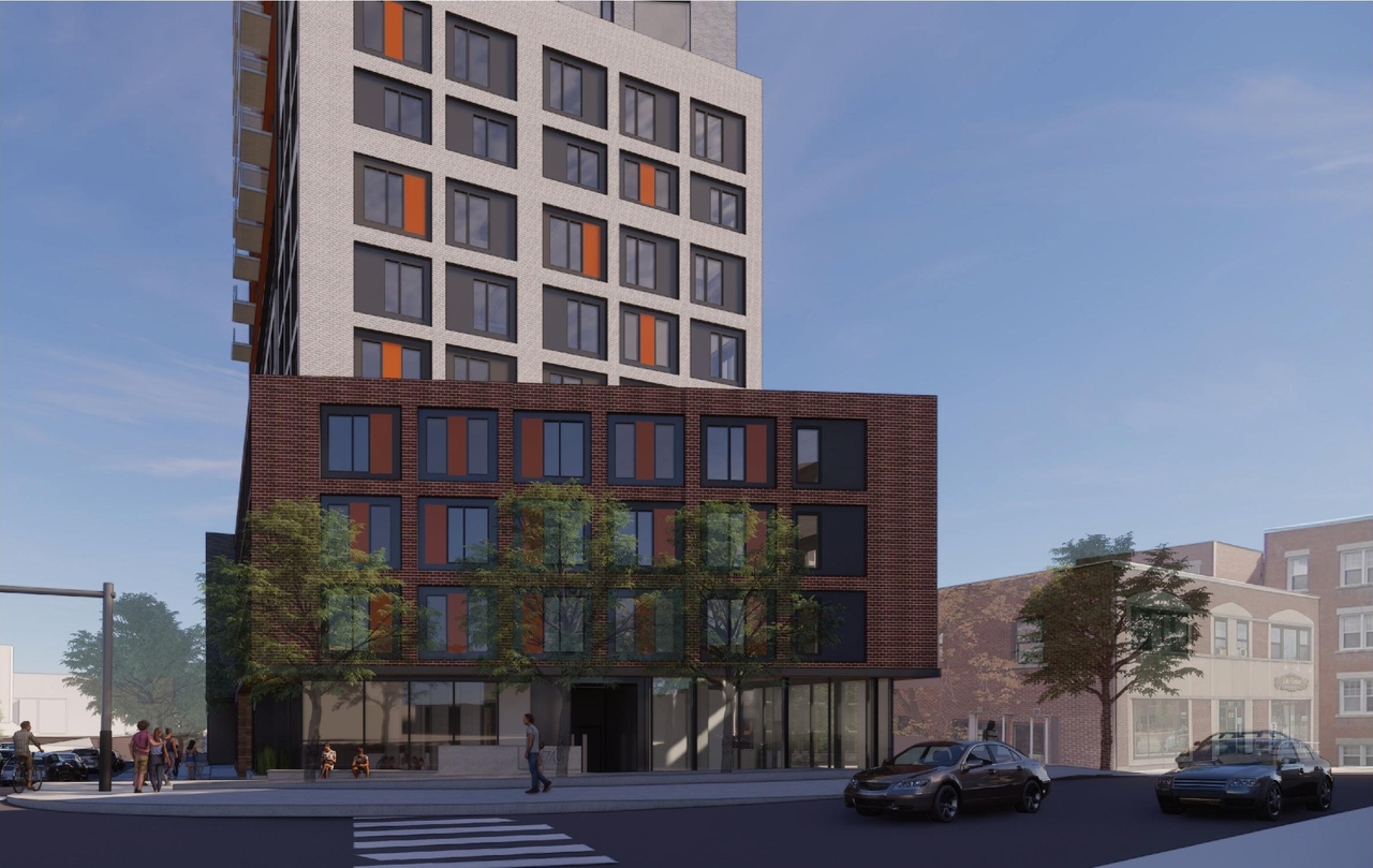 Rendering of building from page 8 of the file '2022-12-29 - Perspectives - D02-02-21-0068'