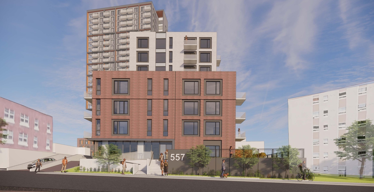 Rendering of building from page 1 of the file '2021-07-19 - Rendering CAMBRIDGE FRONT - D02-02-21-0068.pdf'