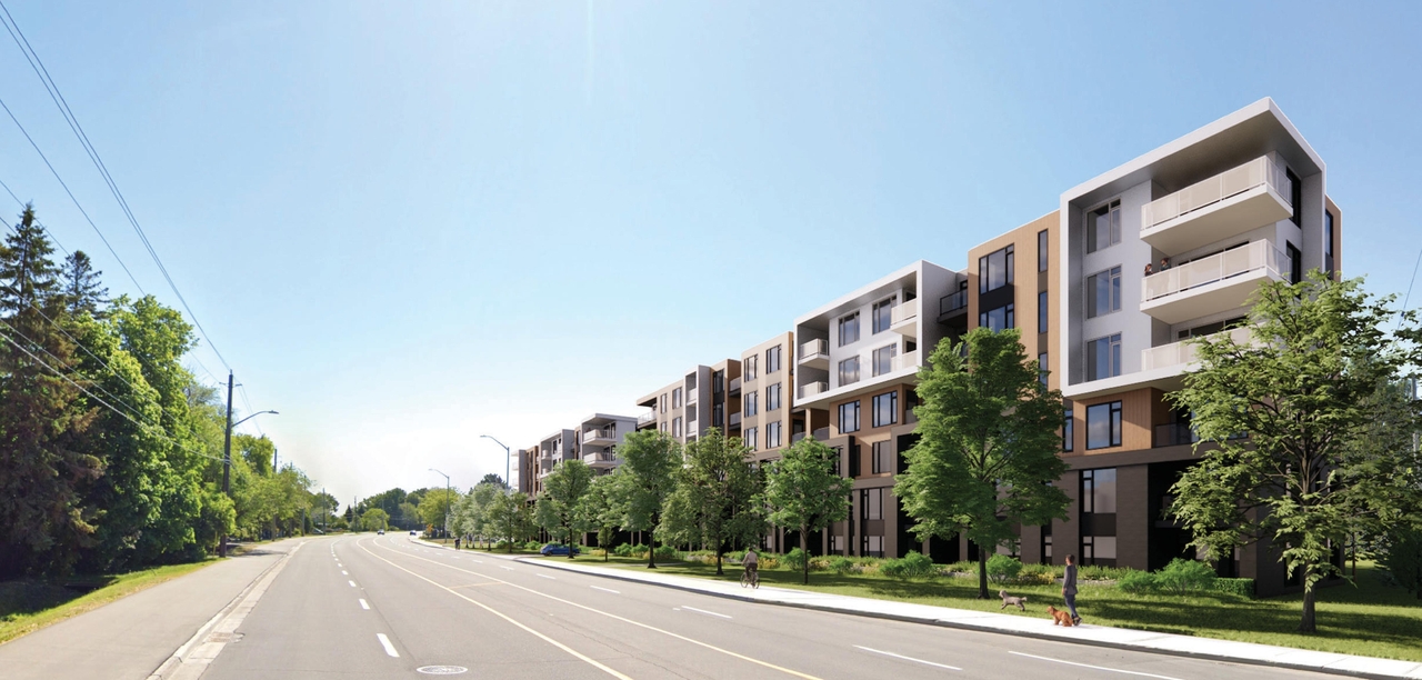 Rendering of building from page 3 of the file '2022-12-21 - Design Brief - D02-02-21-0082'