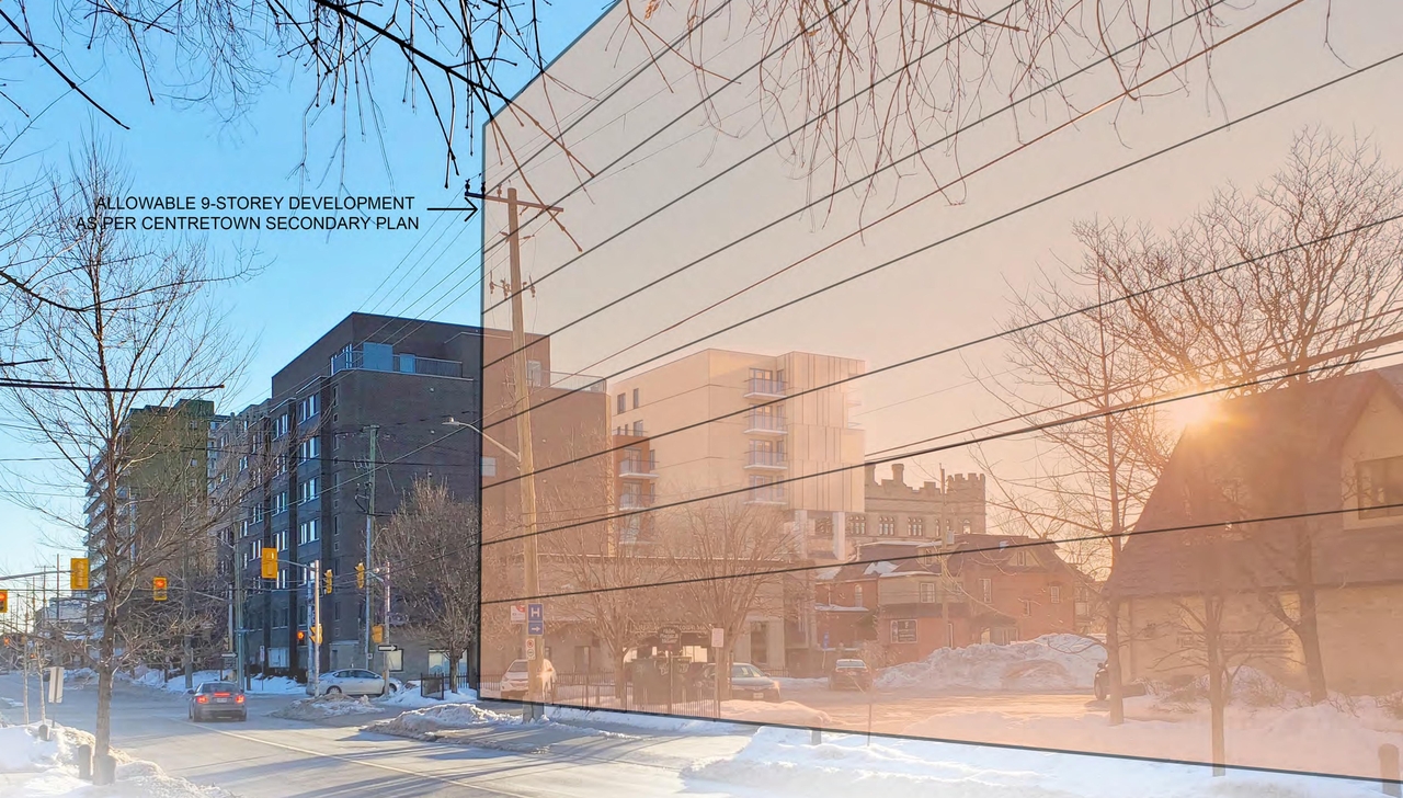 Rendering of building from page 12 of the file '2021-08-19 - Architectural Package and Design Brief - D02-02-21-0084'