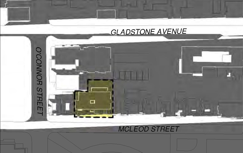 Construction site plan for project from page 34 of the file '2021-08-19 - Architectural Package and Design Brief - D02-02-21-0084'
