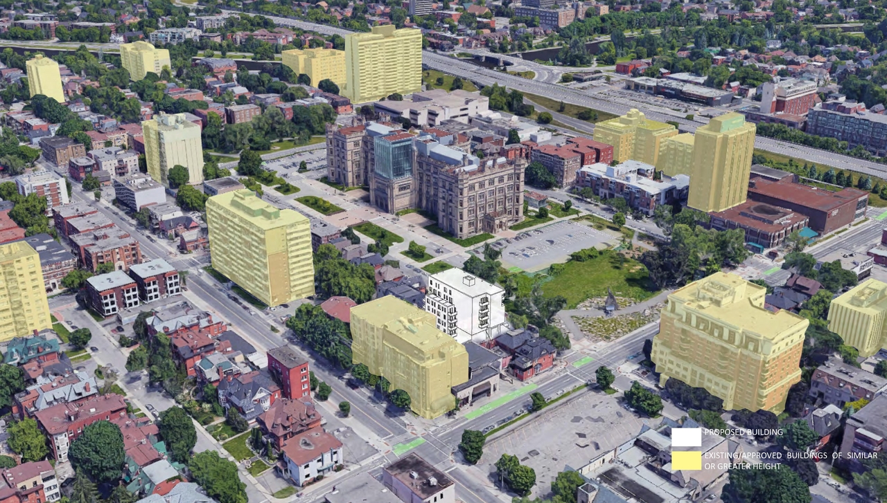 Rendering of building from page 6 of the file '2021-08-19 - Architectural Package and Design Brief - D02-02-21-0084'