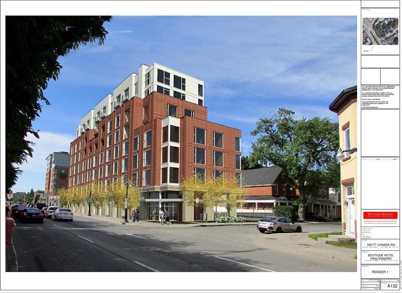 Rendering of building from page 1 of the file '2022-01-20 - Renderings - D02-02-21-0085'