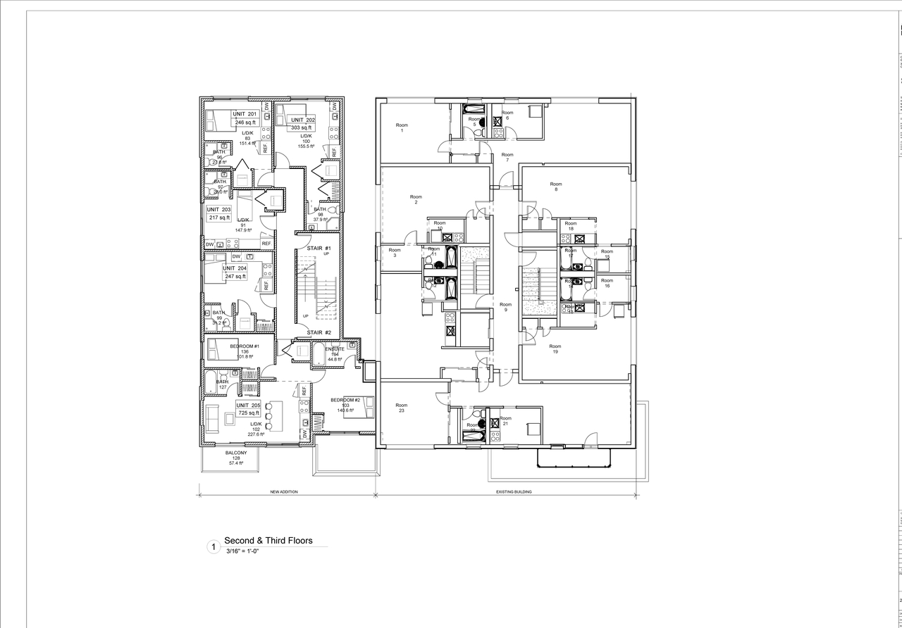 Floor plan for project from page 3 of the file '2022--03-24 - Floor Plans & Elevations - D02-02-21-0087'
