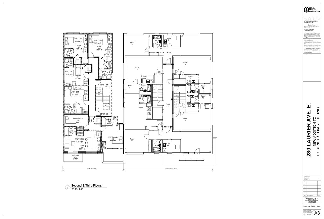Floor plan for project from page 3 of the file '2022--03-24 - Floor Plans & Elevations - D02-02-21-0087'