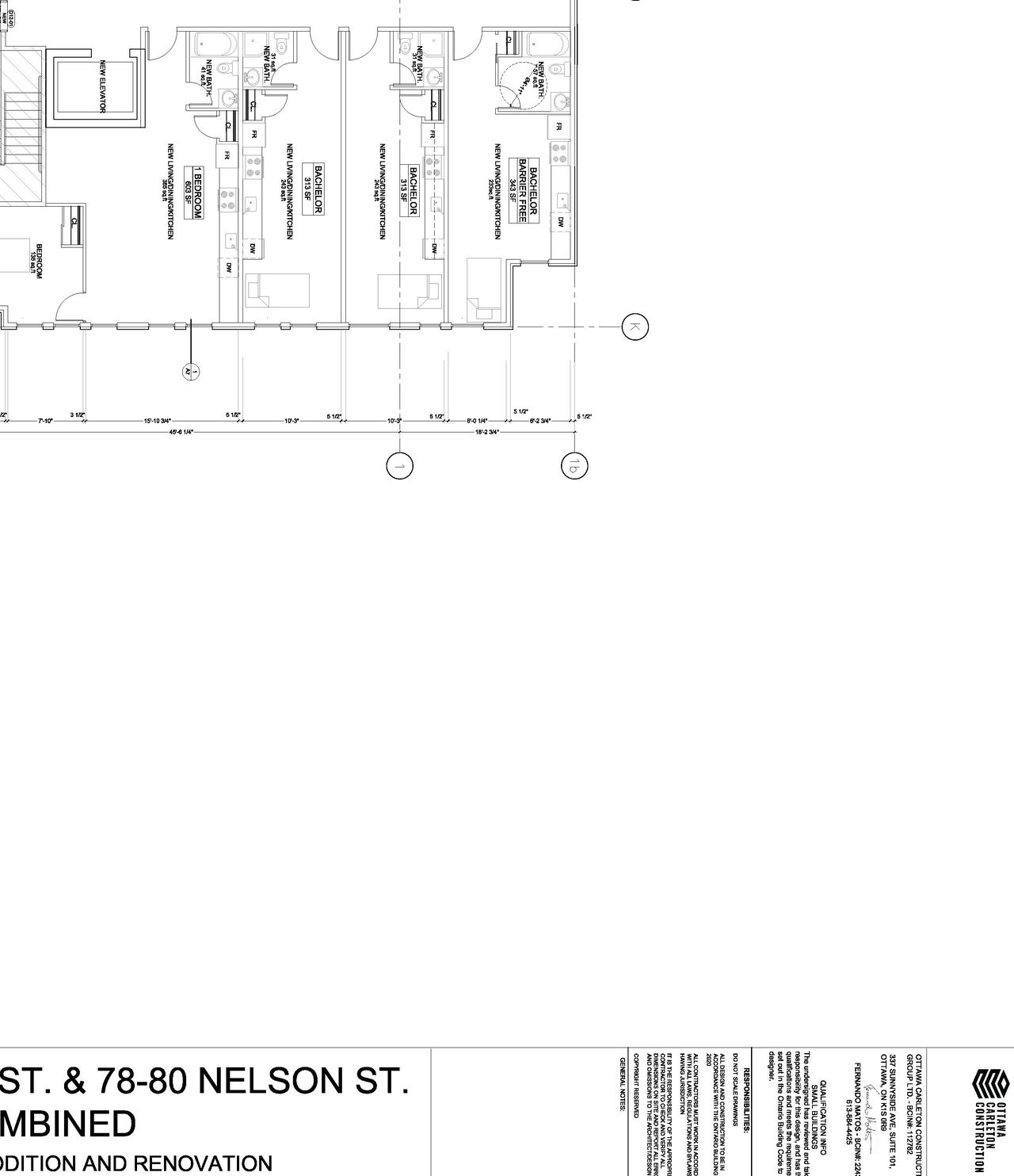 Construction site plan for project from page 5 of the file '2022-03-22 - Floor Plans - D02-02-21-0088'