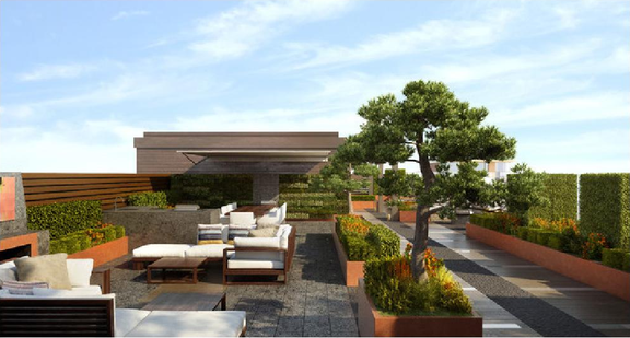 Rendering of building from page 30 of the file '2022-08-22 - FORMAL URBAN DESIGN REVIEW PANEL - Urban Design 220818 Package - D02-02-21-0093'