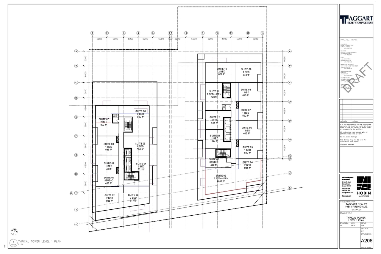 Floor plan for project from page 50 of the file '2022-08-22 - FORMAL URBAN DESIGN REVIEW PANEL - Urban Design 220818 Package - D02-02-21-0093'