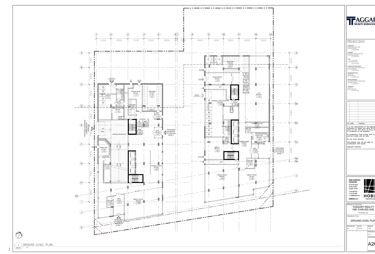 Construction site plan for project from page 5 of the file '2022-10-25 - Floor Plans - D02-02-21-0093'